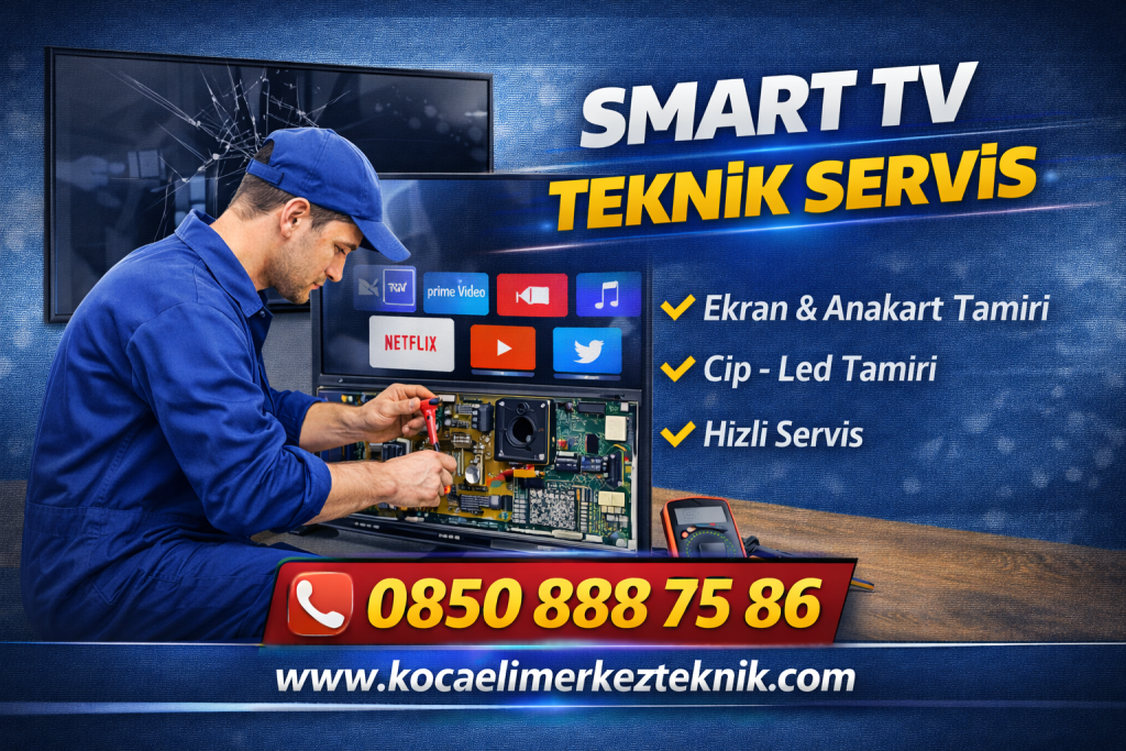 Kocaeli Smart TV teknik servis hizmeti televizyon arıza tespiti, ekran onarımı ve profesyonel teknik servis desteği